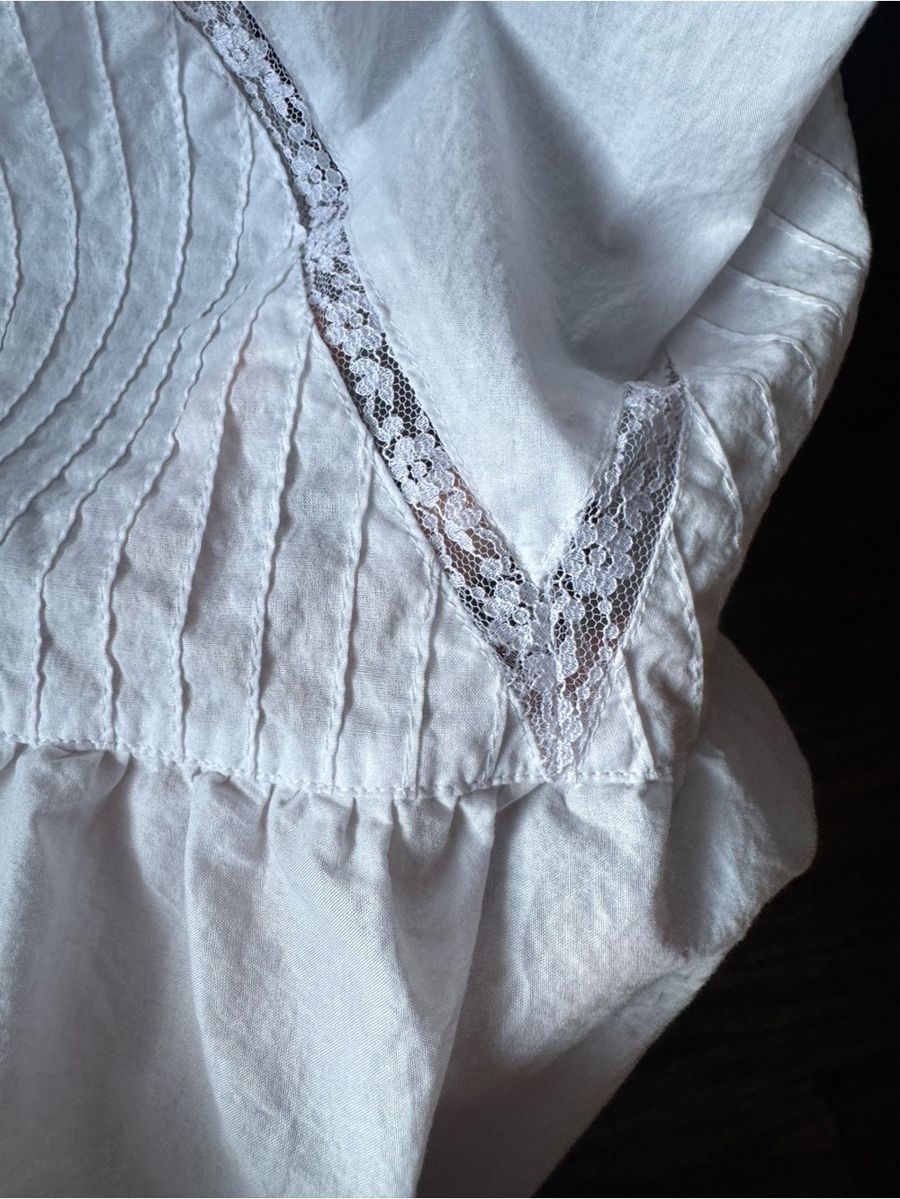 Eileen West Moonlight Sonata 2X Pale Lilac Cotton Lace Ruffle Nightgown - Picture 6 of 16